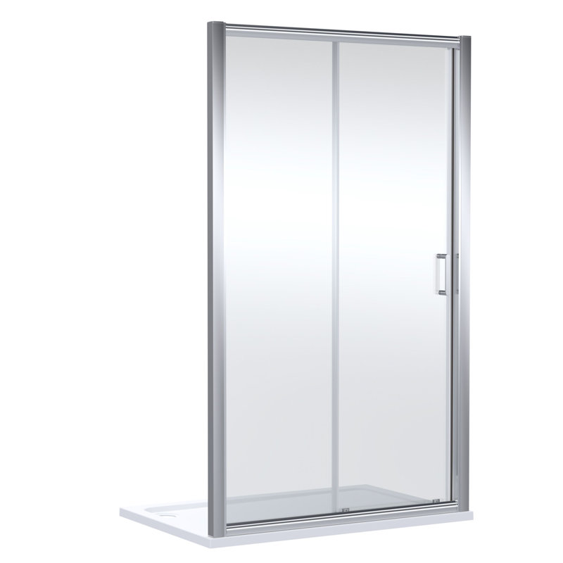 nuie Lucie 1700mm Chrome Sliding Shower Door