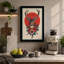 Crowned Deer Boho - Wrapped Canvas-353512683-353512688
