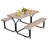 Kutlay 4 - Person Metal Patio Dining Set with Rectangular Table-1175792638