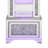 63.5'' H Mirrored Grandfather Clock
