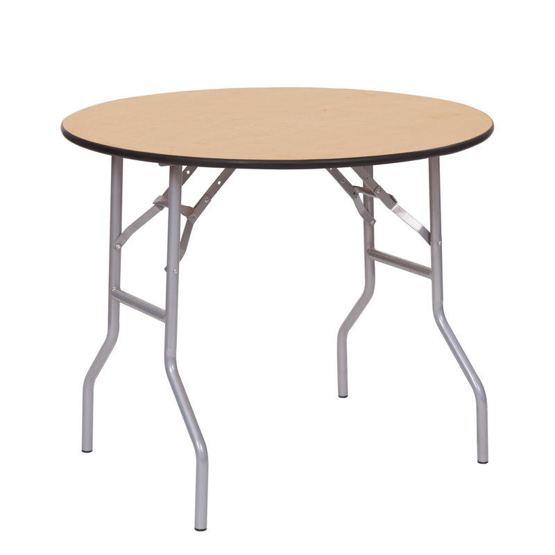 Table pliante portable WFT, Rebord en caoutchouc, H 30 po x L 30 po x P 30 po
