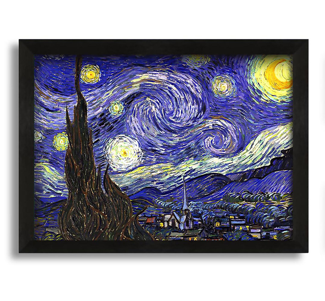 Gerahmtes Leinwandbild Starry Night