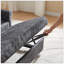 Canapé-lit moderne en tissu chenille de 58,27 pouces avec dossier réglable, gris foncé, parfait pour le salon ou la chambre à coucher-426263921