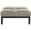 Repose-pieds de cocktail carré en similicuir de 37,4 po de largeur-15740126