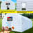 30' x 20' White Inflatable Nightclub Tent Portable Party Tent with 2 Air Blowers-116154351-116154348