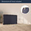 Miroir mural moderne en métal et fer Jedson - 31 x 21 po