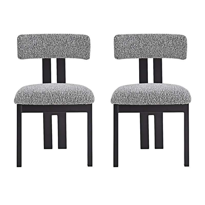 Chaise d'appoint rembourrée (ensemble de 2)