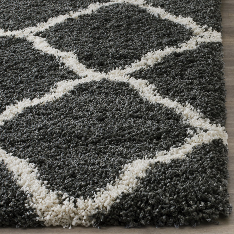 Katie Geometric Hand Woven Area Rug, Rectangle 91 x 152 cm