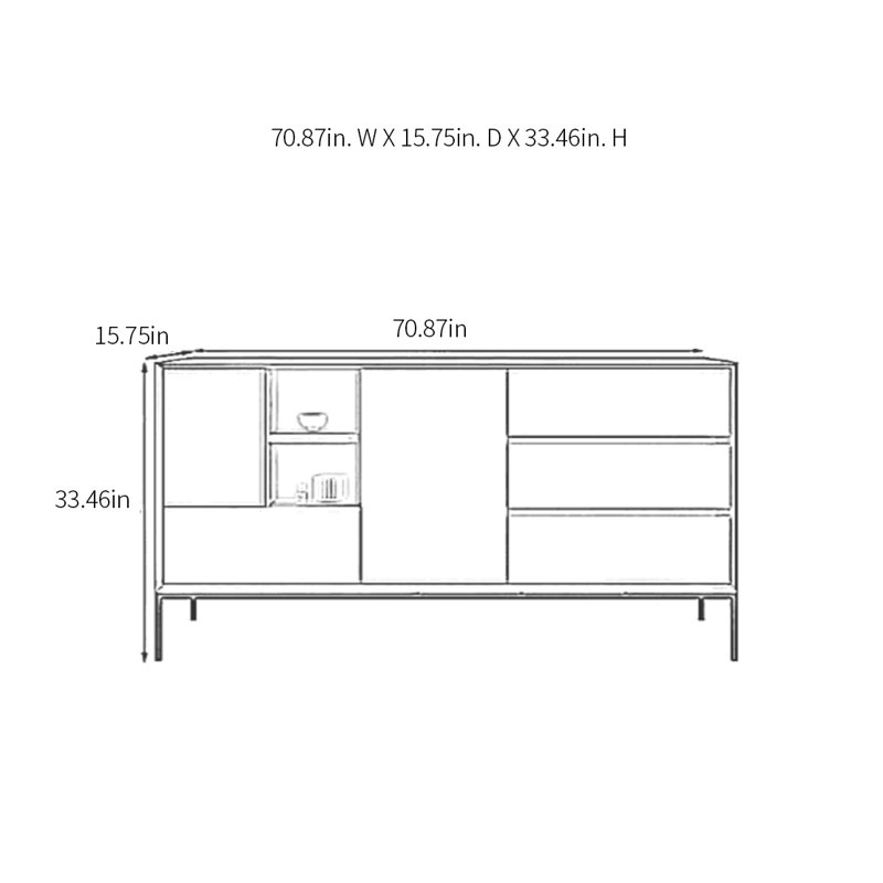 Modern Minimalist Sideboard Cabinet