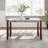 Modern Dining Table, Rectangular Faux Marble Style Table With Sturdy Wood Legs, Easy To Clean Rectangular Kitchen Table