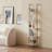 Industrial Square Pipe Shelf 5 Tier 11.8in Wall-Mount for Bedroom-551399637-551399639