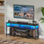 Meuble télé moderne pour téléviseur, console multimédia avec rangement pour le salon, centre de divertissement à DEL avec prises de courant-1897652858-1897652859