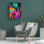 Art mural sur toile tendue - motif mural «Jungle 12» de Wumples pour décor de salon, de chambre à coucher ou de bureau - 14 x 19
