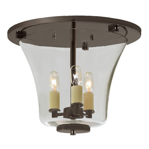 Katy Glass Flush Mount, Oil Rubbed Bronze