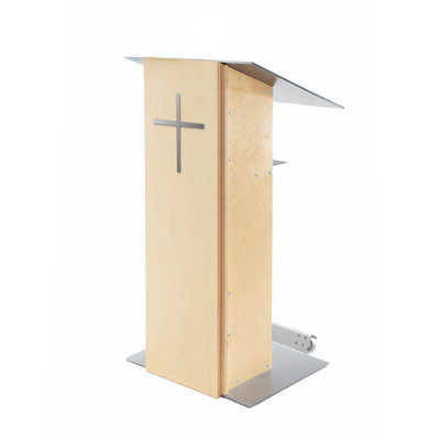Podium double en bois 45 "avec roulettes