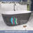 Bathtubs 59'' x 29.5'' Soaking Acrylic Bathtub
