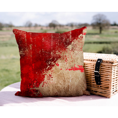Kazam Abstract Outdoor Reversible Throw Pillow