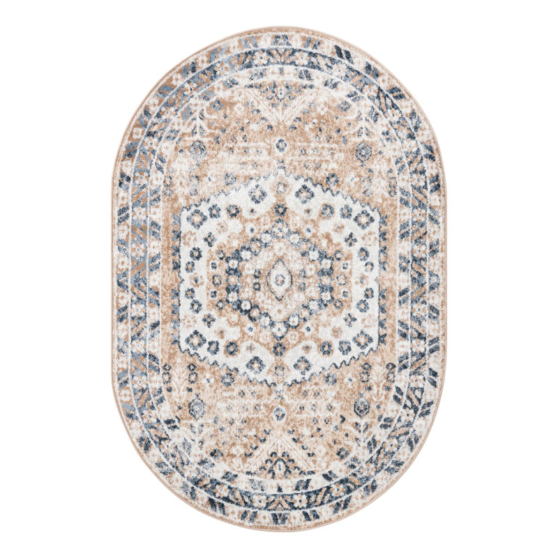 Braaten Oriental Indoor Rug, Oval 4'1" x 6'1"