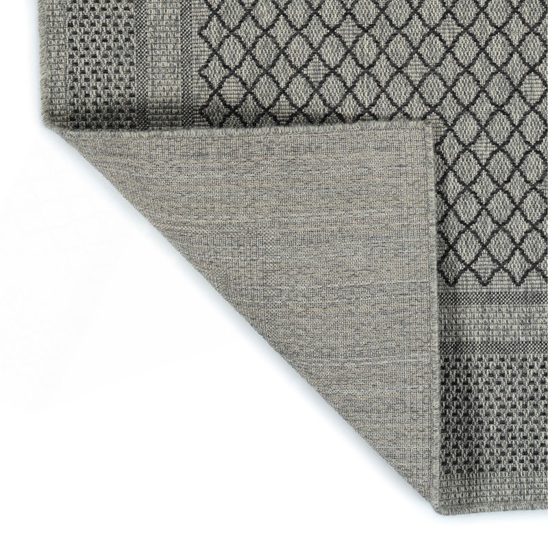 Modern, Transitional, Geometric, Southwestern, Textured High-Low Cut & Loop 7'10" X 10' Rectangle Area Rug, Rectangle 4' x 6'