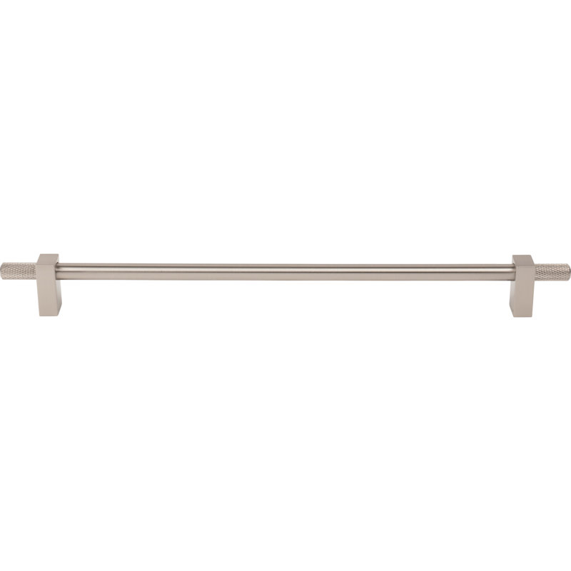 Larkin 4 Knurled Ends Bar Pull, Satin Nickel, 3 3/4"