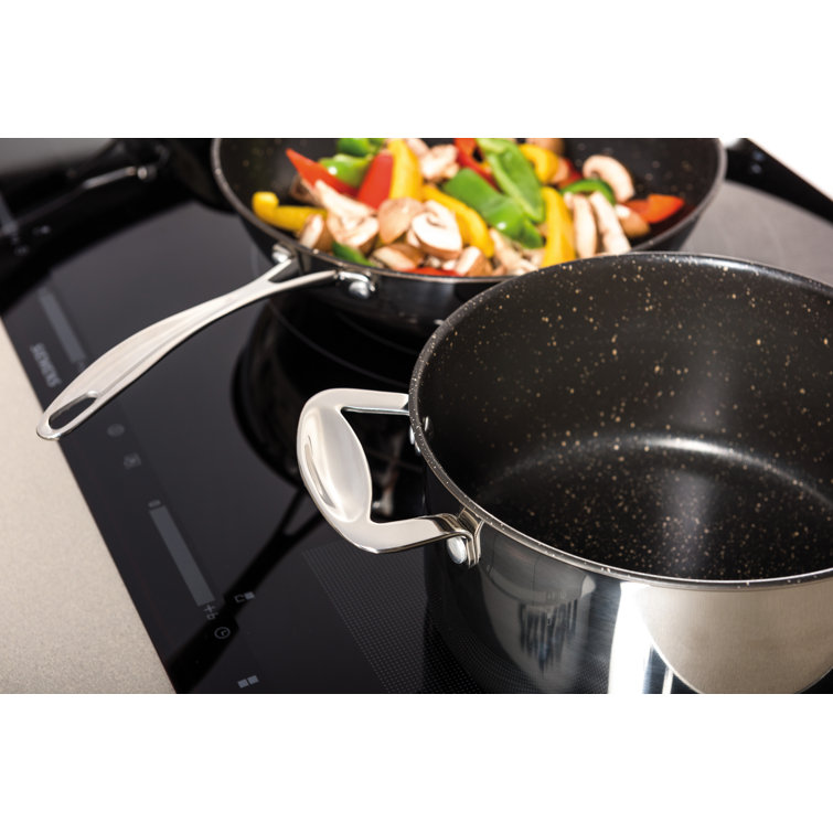 Frying pan 2 handles 26 cm Glamour Stone Stainless Steel - Glamour