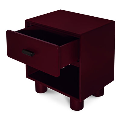 Jolene 1 - Drawer Solid Wood Nightstand
