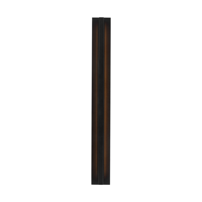 Sean Lavin Anton 1-light LED extra large outdoor wall sconce light in black finish