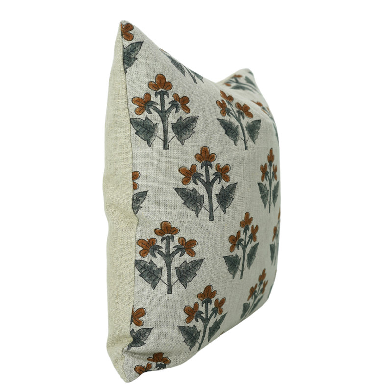 Coussin décoratif décoratif en lin épais épais Fab Divine Accent, (Chahat, brun), H 20 po x l 12 po, Forme rectangulaire