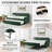 Upholstery Twin Daybed With Trundle & USB Port-2123796640