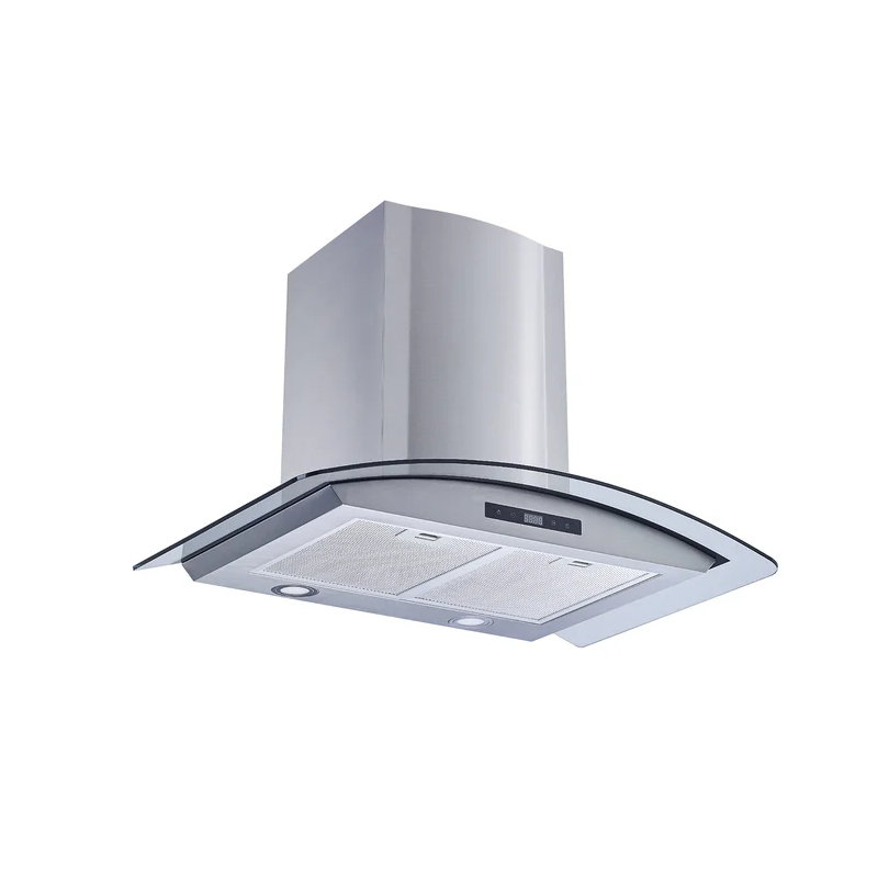 Hotte murale convertible 36 pouces 600 CFM en acier inoxydable