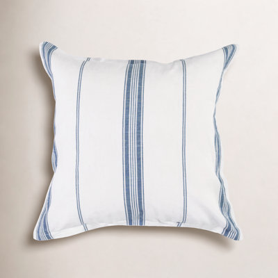 Brooke Blue Stripe Cotton Blend Sham