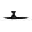  44" Corona 3 - Blade Outdoor/Indoor Smart Flush Mount Ceiling Fan with Remote Control and Dimmable LED Light Kit Included, Matte Black-66343246-90284716