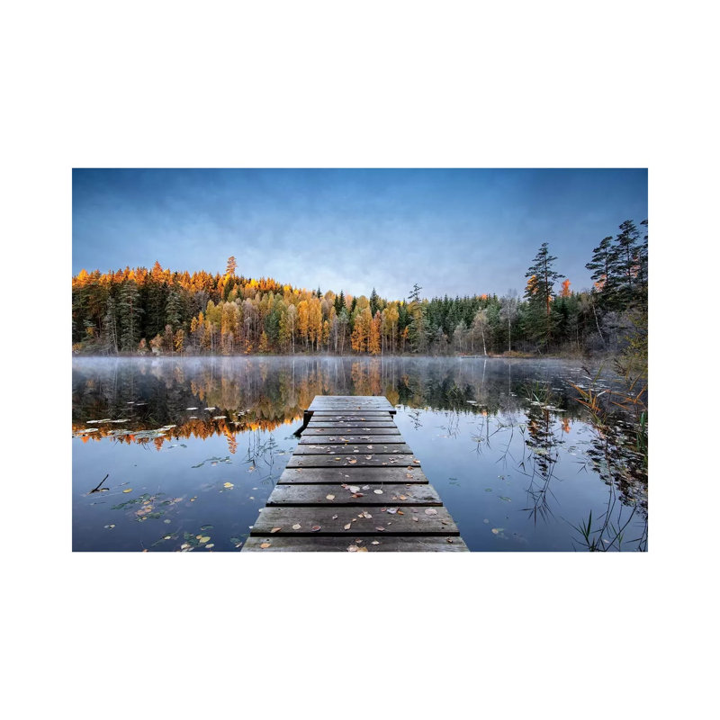 Autumn Pier by Keller - Wrapped Canvas Print, 66.04 cm H x 45.72 cm W