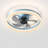 Frauly 19.7 Inch Led Enclosed Low Profile Ceiling Fan With Light-1215559985-1222760578