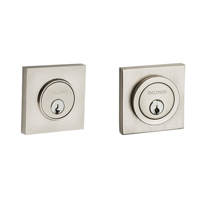 Contemporary Square Double Cylinder Deadbolt