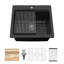 Évier de bar en composite de quartz noir, évier de cuisine avec station de travail encastrable 21 po x 20 po avec drain arrière, évier en composite de granite à réduction de bruit pour bar et station de préparation
