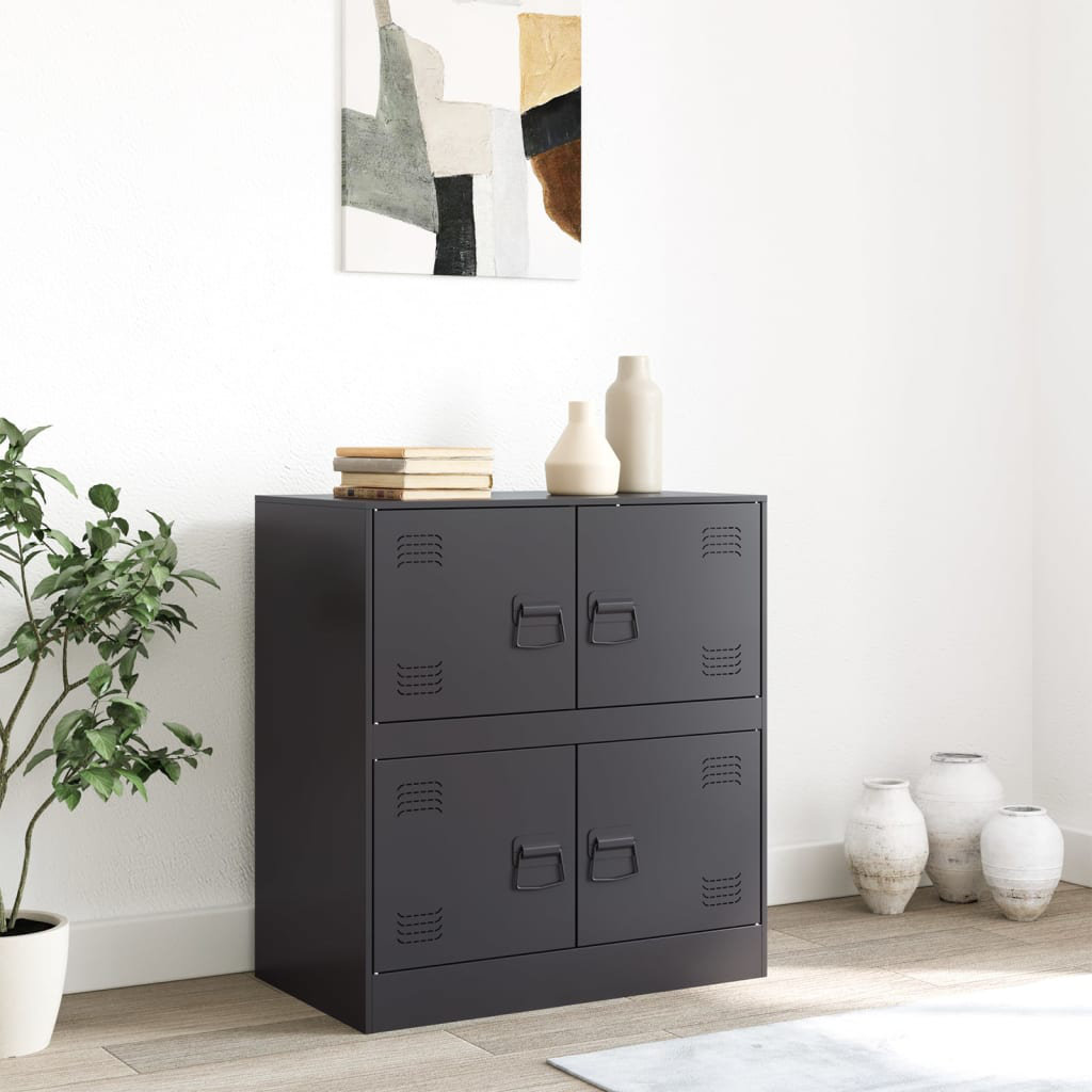 Vidaxl Sideboard Olivgrün 67X39x73 Cm Stahl