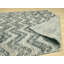 5x8 Green Hand-Knotted Wool Chevron Pile Texture Geometric Modern Contemporary Carpet Rug