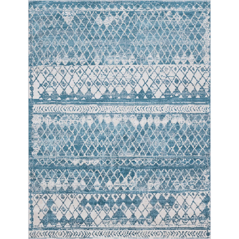 Geometric Indoor Rug, Rectangle 9' x 12'2"