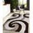 RugGuy Geometric Contemporary Area Rug - Brown & Beige Swirl - for Living Room, Dining Room - 5'3" x 7'3" , Shed-Free, Easy to Clean-1878692872
