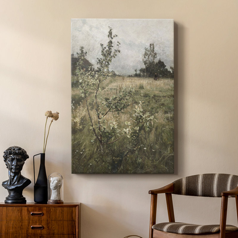 Paysage rétro CCLVII - galerie Cavas sur mesure, H 27 po x l 18 po