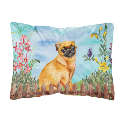  Petit coussin décoratif intérieur / extérieur Petit Griffon Spring