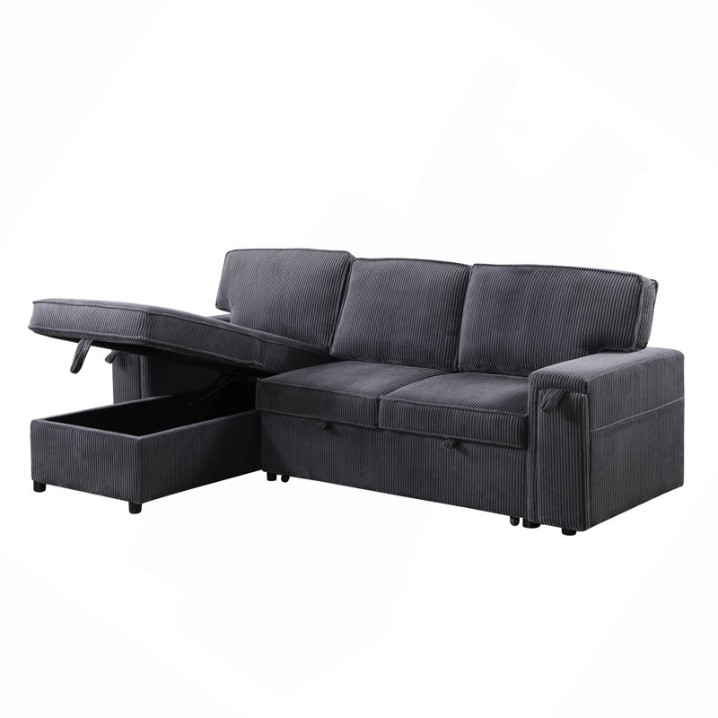 Canapé modulaire, canapé-lit rembourré avec espace de rangement