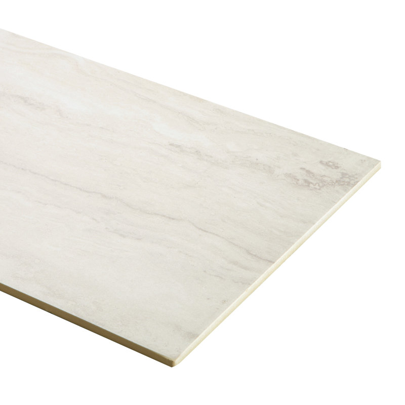 Mineral Dream 12" X 24" Porcelain Travertine Look Tile, Alabaster Flow