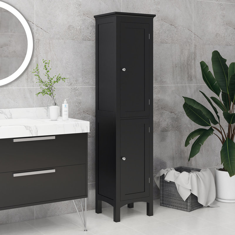 Armoire de salle de bain Betrice, Noir