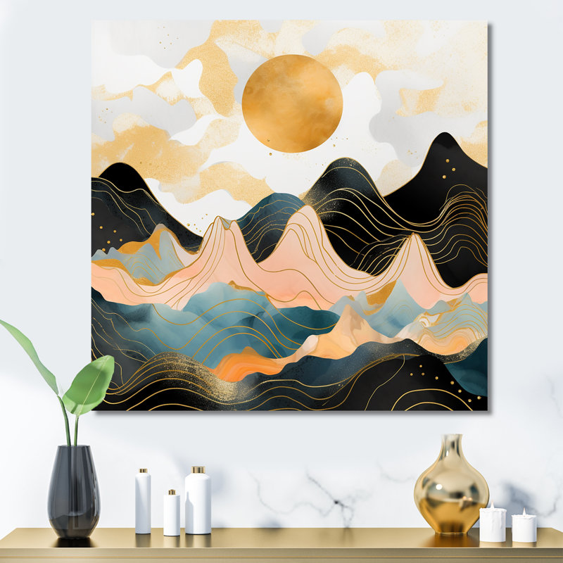 Mountain Bold Landscape III - Fruits, art mural, Toile tendue, 36" H x 36" W