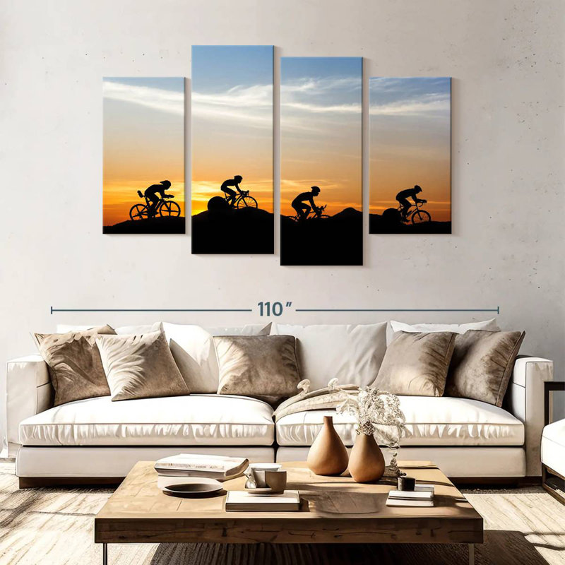 Mountain cyclists Sireci, H 54 po x l 84 po