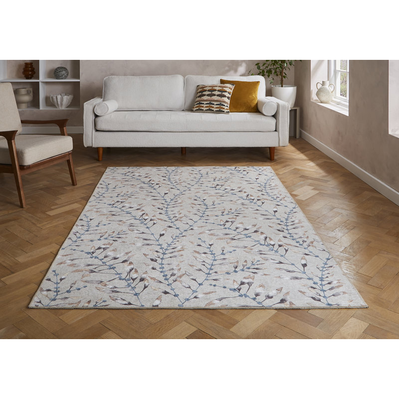 Harlequin Chaconia Putty Forest - 185 x 290, Green/Beige, Rectangle 152 x 230 cm