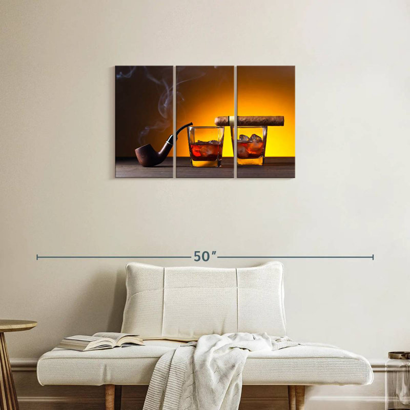 Senne Smokes And Whiskey, 20" H x 33" W