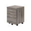 Classeur moderne avec roulettes, rangement, taupe, roulettes de style bureau, tiroirs, stratifié taupe,